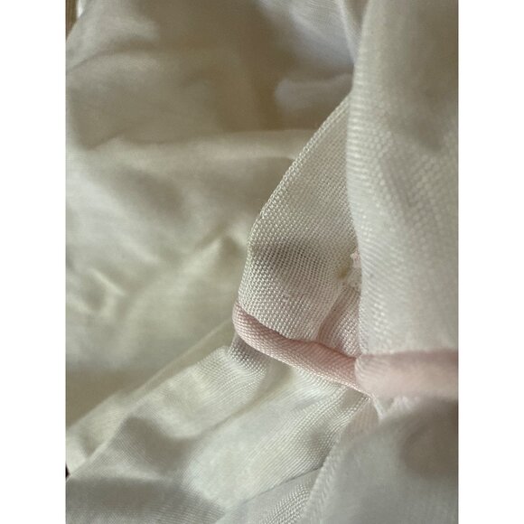 Vintage Baby Dress With Pink Satin Trim & Floral Embroidery - Picture 11 of 16